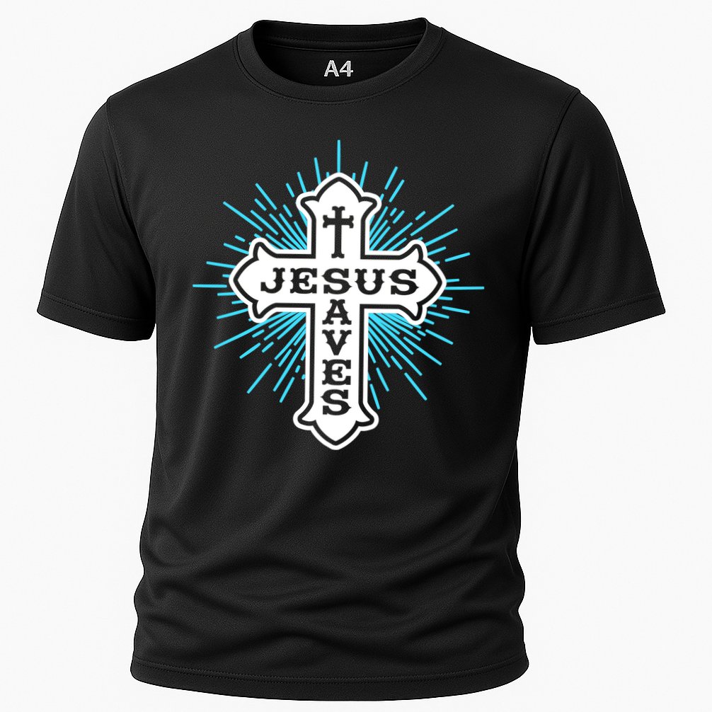 Jesus Saves Cross Performance Shirt