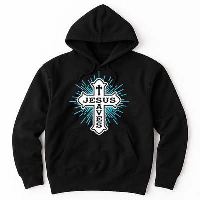 Jesus Saves Cross Hoodie