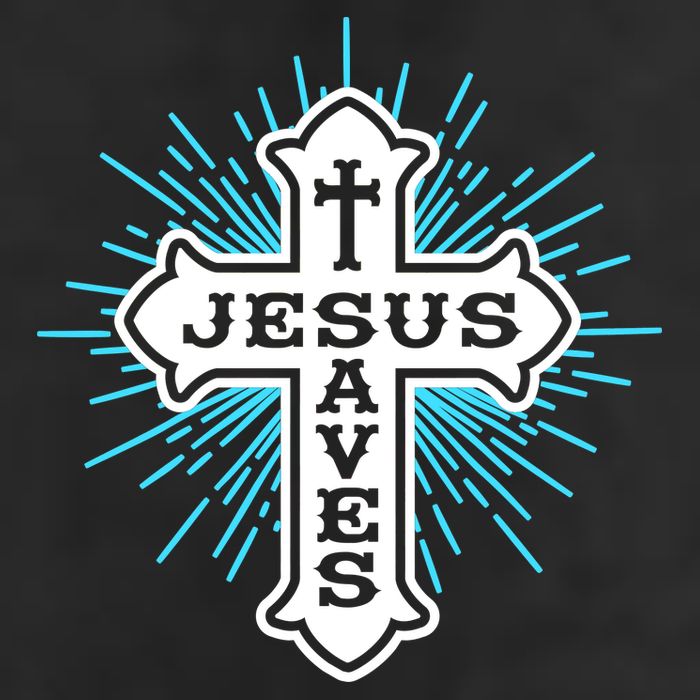 Jesus Saves Cross Adult Drive Performance Visor