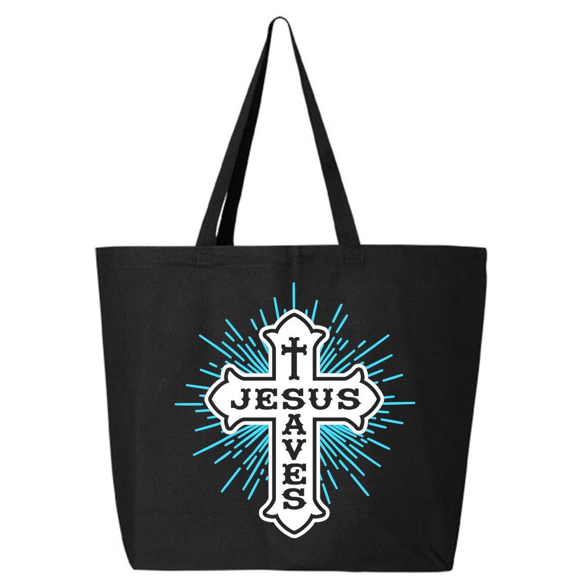 Jesus Saves Cross 25L Jumbo Tote