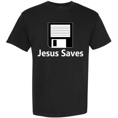 Jesus Saves Floppy Disk Garment-Dyed Heavyweight T-Shirt