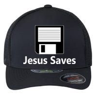 Jesus Saves Floppy Disk Flexfit Unipanel Trucker Cap