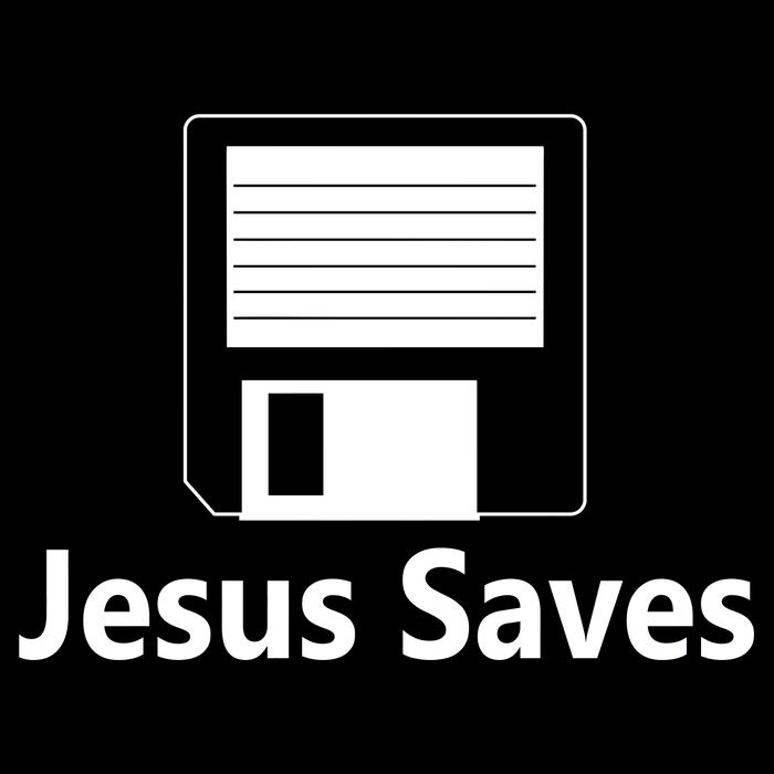 Jesus Saves Floppy Disk 7-Panel Snapback Hat