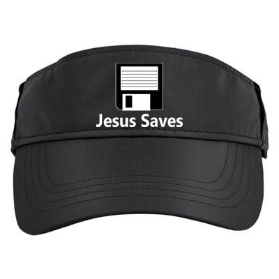 Jesus Saves Floppy Disk Adult Drive Performance Visor