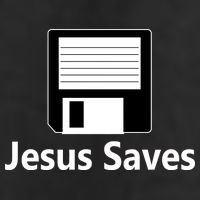Jesus Saves Floppy Disk Adult Drive Performance Visor