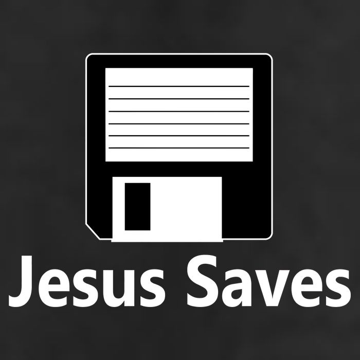 Jesus Saves Floppy Disk Adult Drive Performance Visor
