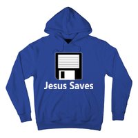 Jesus Saves Floppy Disk Hoodie