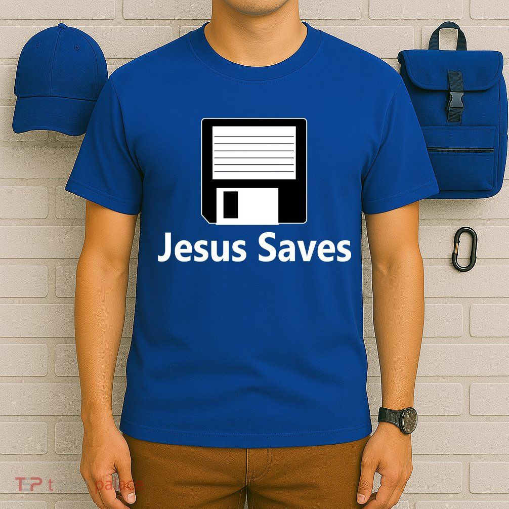 Jesus Saves Floppy Disk T-Shirt