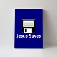 Jesus Saves Floppy Disk Canvas