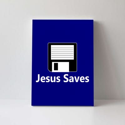 Jesus Saves Floppy Disk Canvas