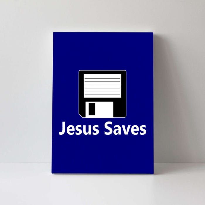 Jesus Saves Floppy Disk Canvas