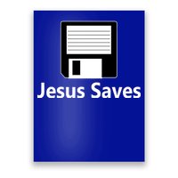 Jesus Saves Floppy Disk Poster