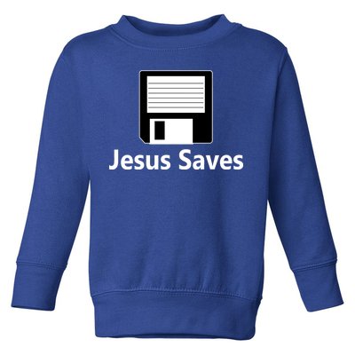 Jesus Saves Floppy Disk Toddler Sweatshirt