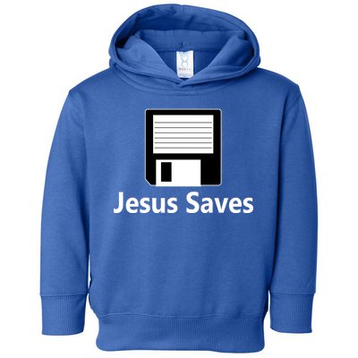 Jesus Saves Floppy Disk Toddler Hoodie