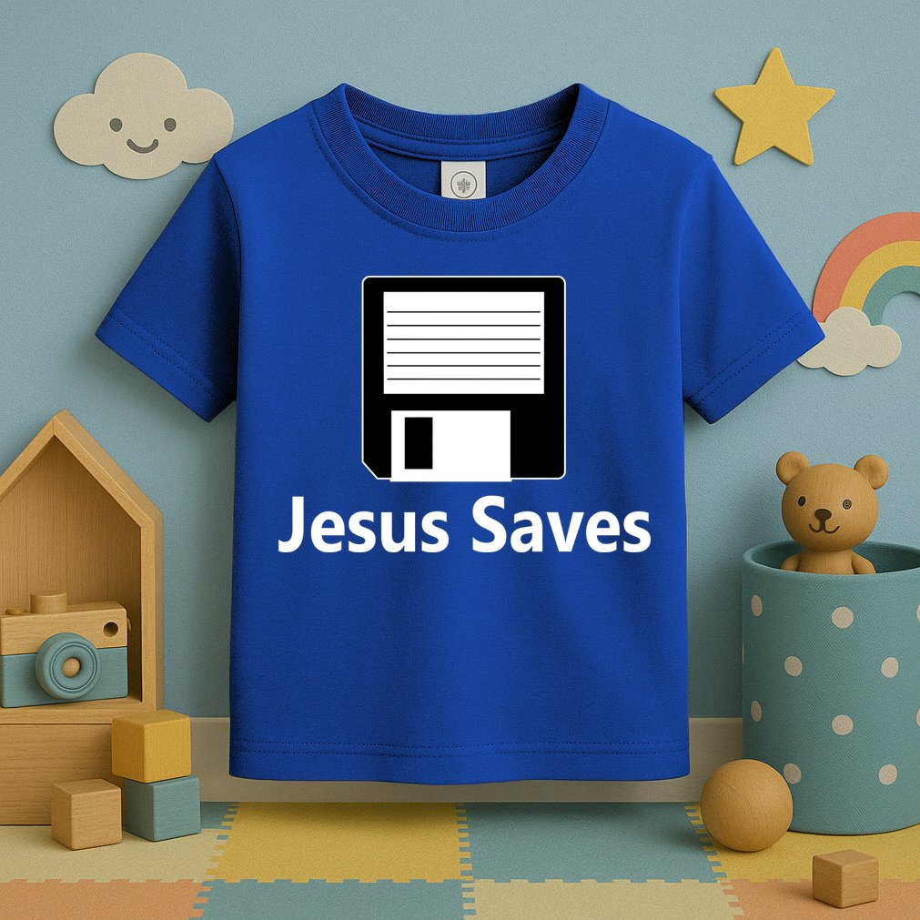 Jesus Saves Floppy Disk Toddler T-Shirt