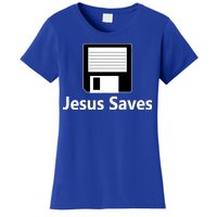 Jesus Saves Floppy Disk Women's T-Shirt