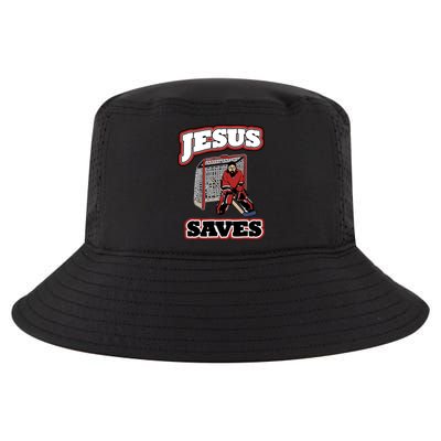 Jesus Saves Hockey Goalie Cool Comfort Performance Bucket Hat