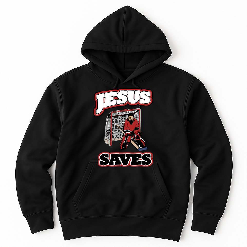 Jesus Saves Hockey Goalie Hoodie
