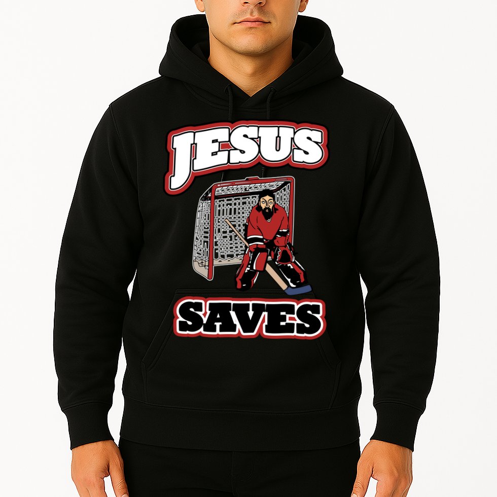 Jesus Saves Hockey Goalie Hoodie
