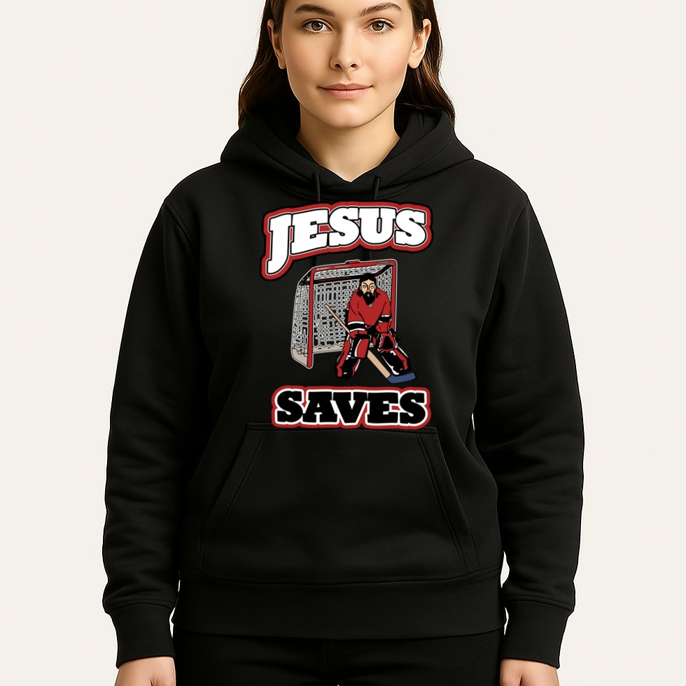 Jesus Saves Hockey Goalie Hoodie