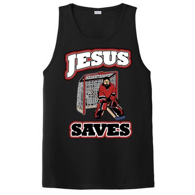 Jesus Saves Hockey Goalie PosiCharge Competitor Tank