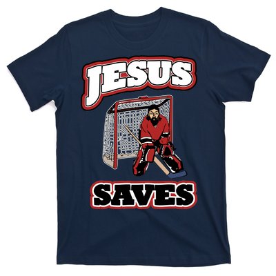 Jesus Saves Hockey Goalie T-Shirt