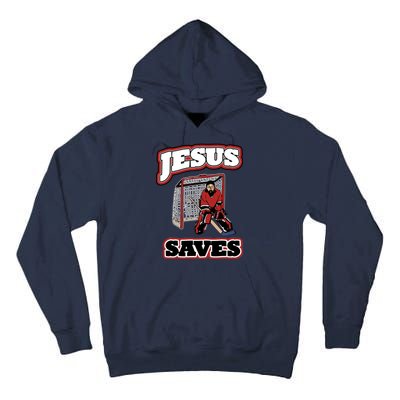 Jesus Saves Hockey Goalie Tall Hoodie