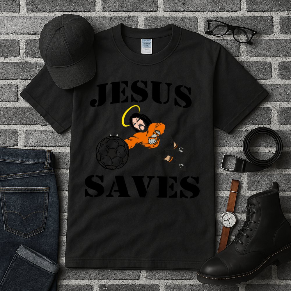 Jesus Saves Soccer Goalie Tall T-Shirt