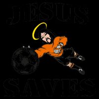 Jesus Saves Soccer Goalie Drawstring Bag