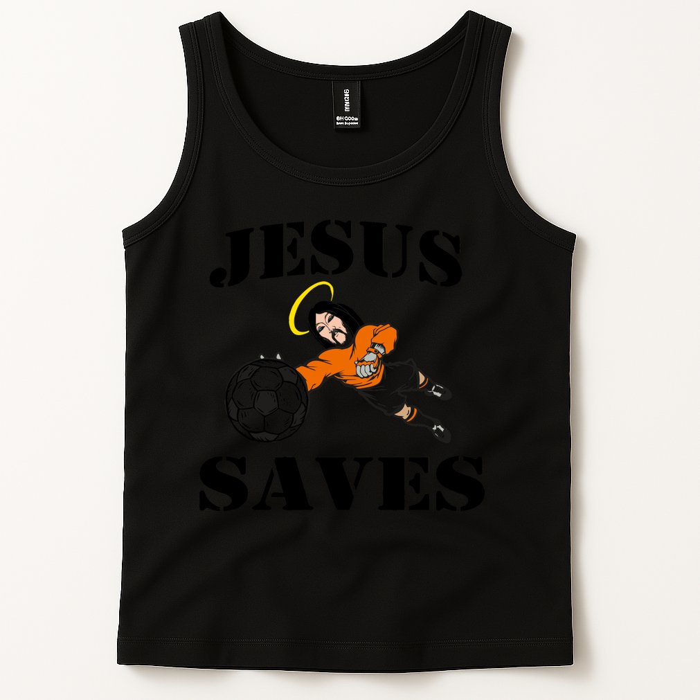 Jesus Saves Soccer Goalie Tank Top