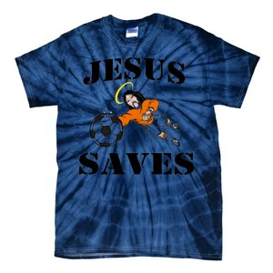 Jesus Saves Soccer Goalie Tie-Dye T-Shirt