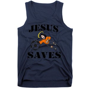 Jesus Saves Soccer Goalie Tank Top