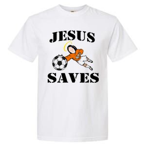 Jesus Saves Soccer Goalie Garment-Dyed Heavyweight T-Shirt