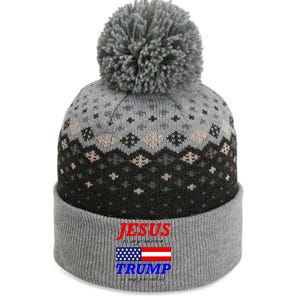 Jesus Savior Trump President The Baniff Cuffed Pom Beanie