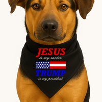 Jesus Savior Trump President USA-Made Doggie Bandana