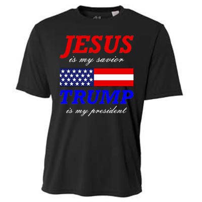 Jesus Savior Trump President Cooling Performance Crew T-Shirt