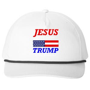 Jesus Savior Trump President Snapback Five-Panel Rope Hat