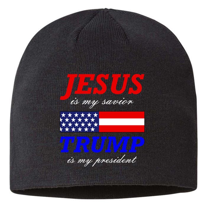 Jesus Savior Trump President Sustainable Beanie