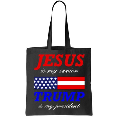 Jesus Savior Trump President Bag