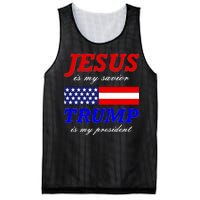 Jesus Savior Trump President Mesh Reversible Basketball Jersey Tank