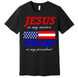 Jesus Savior Trump President Premium T-Shirt