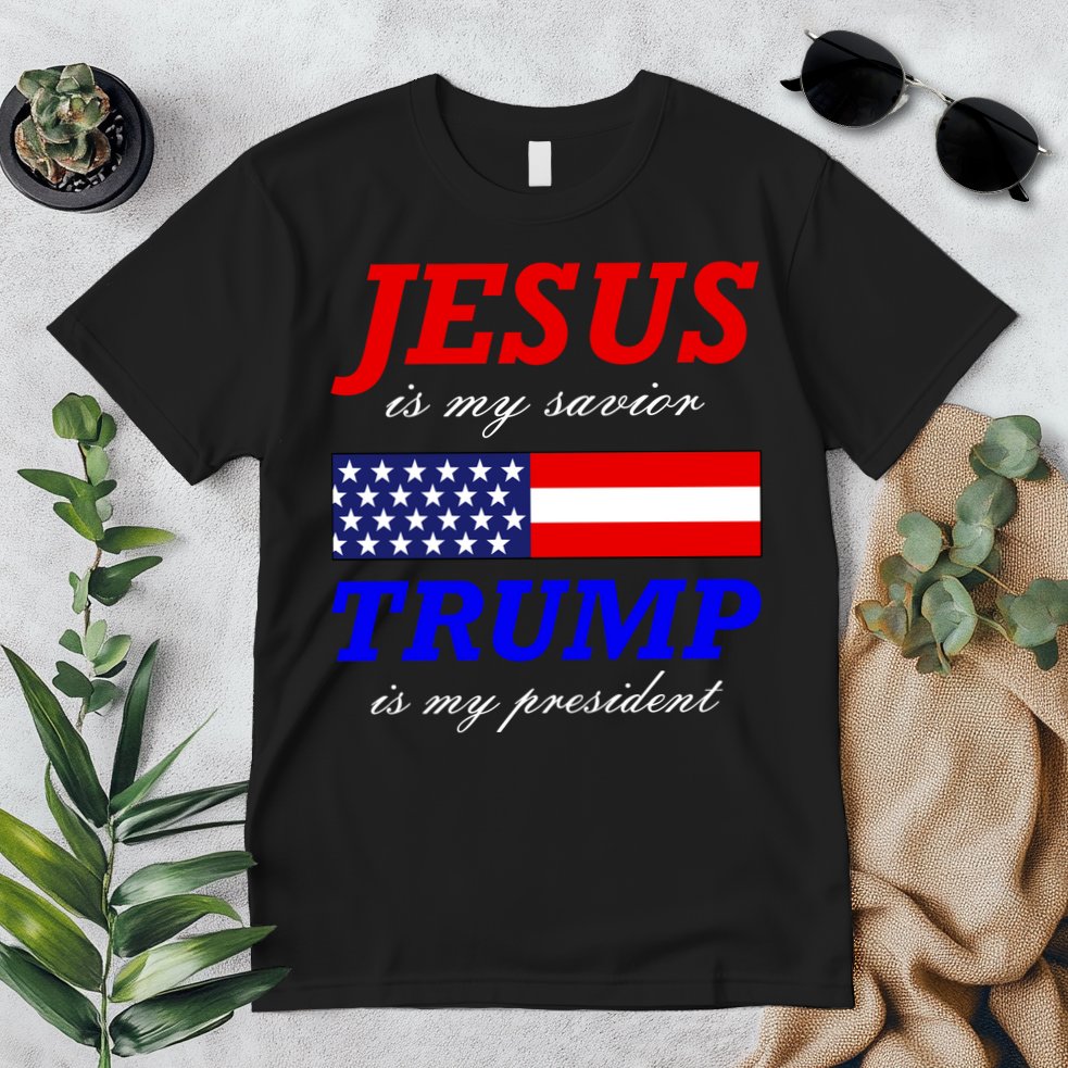 Jesus Savior Trump President Premium T-Shirt