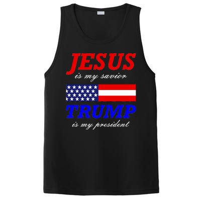 Jesus Savior Trump President PosiCharge Competitor Tank