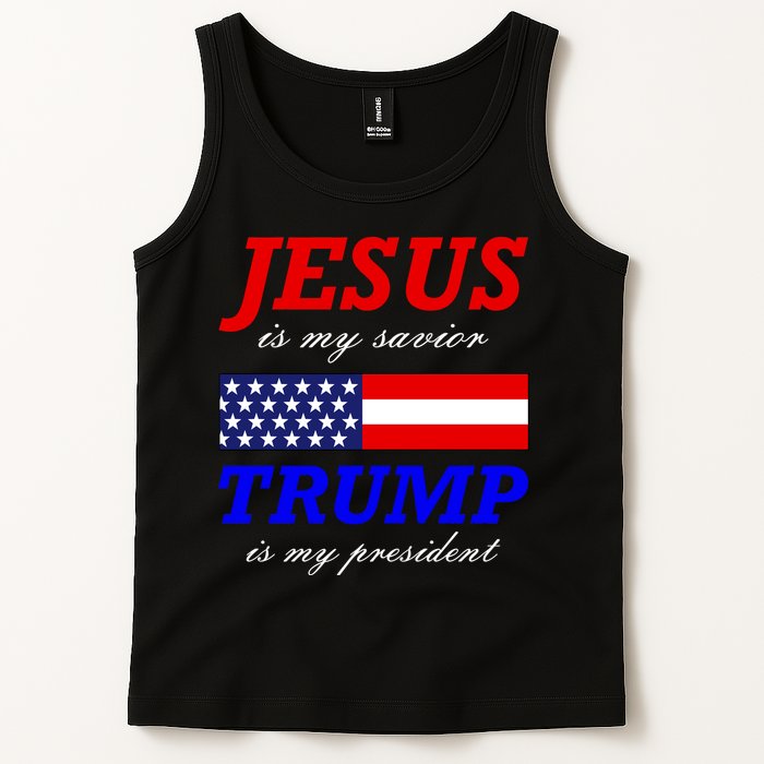 Jesus Savior Trump President Tank Top