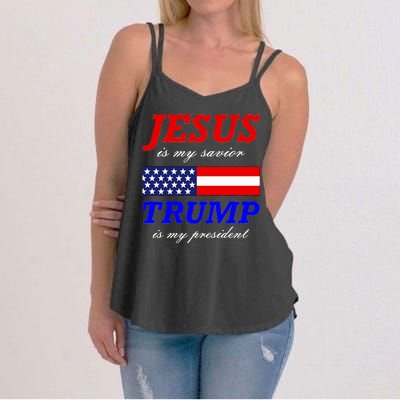 Jesus Savior Trump President Women's Strappy Tank