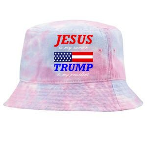 Jesus Savior Trump President Tie-Dyed Bucket Hat