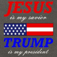 Jesus Savior Trump President Cotton Canvas Backpack