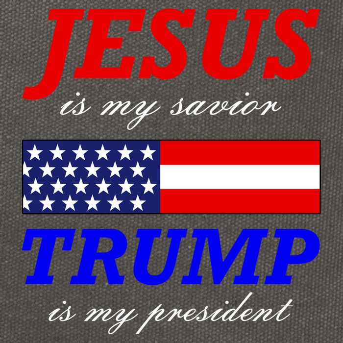 Jesus Savior Trump President Cotton Canvas Backpack