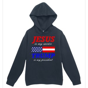 Jesus Savior Trump President Urban Pullover Hoodie