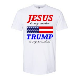 Jesus Savior Trump President Softstyle CVC T-Shirt